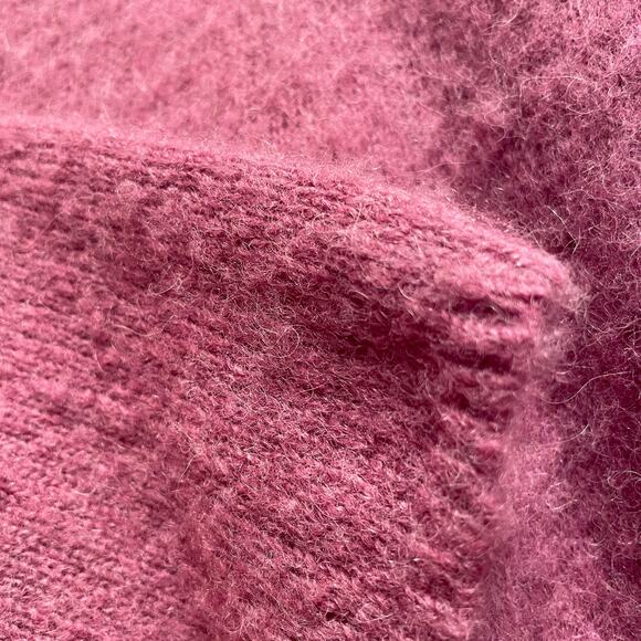 Vince Alpaca Wool Sweater XL | “Love” Mauve, Purple Luxe V-Neck Pullover $345 - Picture 9 of 10